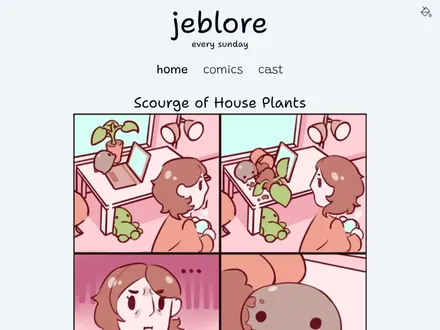 Frontpage of the most recent webcomic.